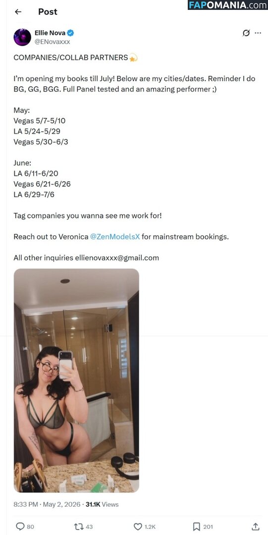 Ellie Nova / SlayherJax / ellienovaxx / ellienovaxxx / ellienovaxxx - Nudo OnlyFans  Foto trapelata #4