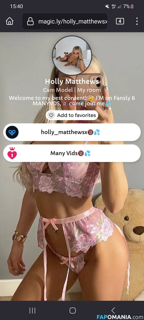 Holly Matthews / HollyMatthewsx / holly_matthewsx / hollymatthews Nudo OnlyFans  Foto trapelata #4