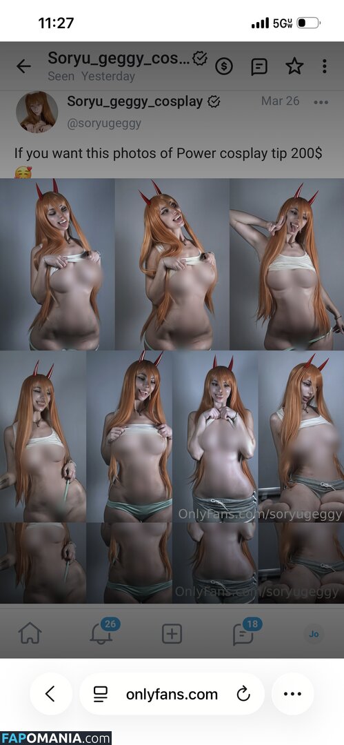 Eugenia Haruno / Soryu Geggy Cosplay / Soryugeggycosplay / soryu_geggy_cosplay / soryugeggy Nudo OnlyFans  Foto trapelata #261
